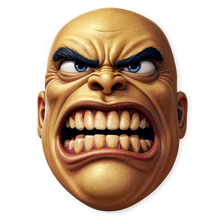 Detailed Angry Emoji Png Nkp PNG image