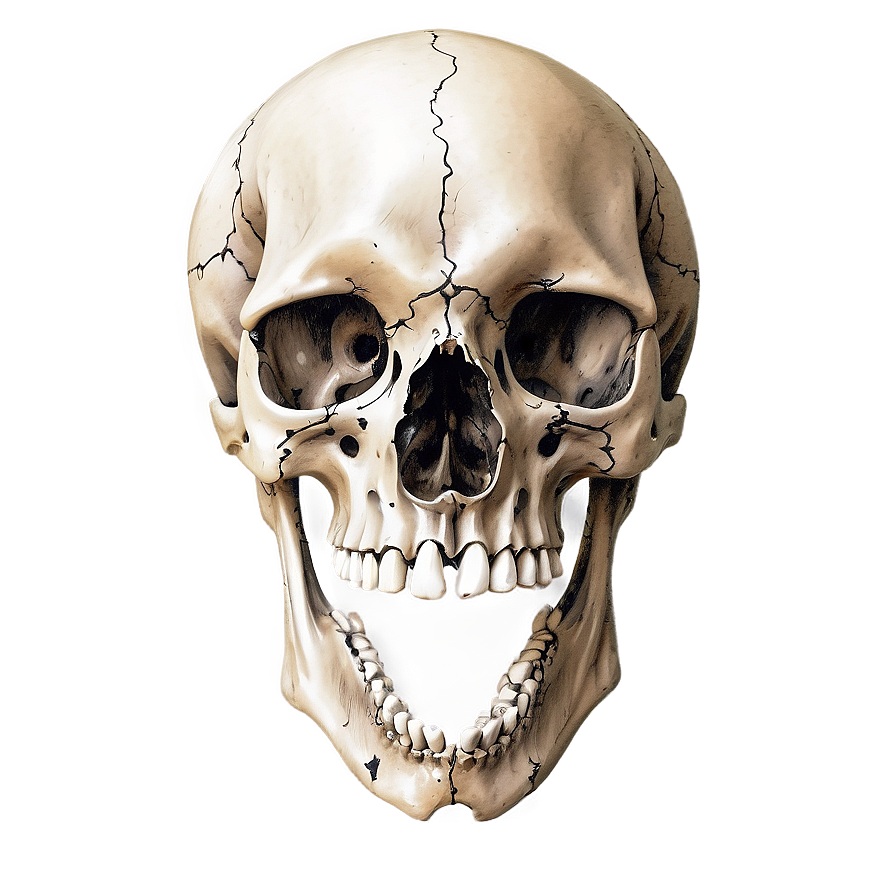 Detailed Animal Skull Drawing Png 60 PNG image