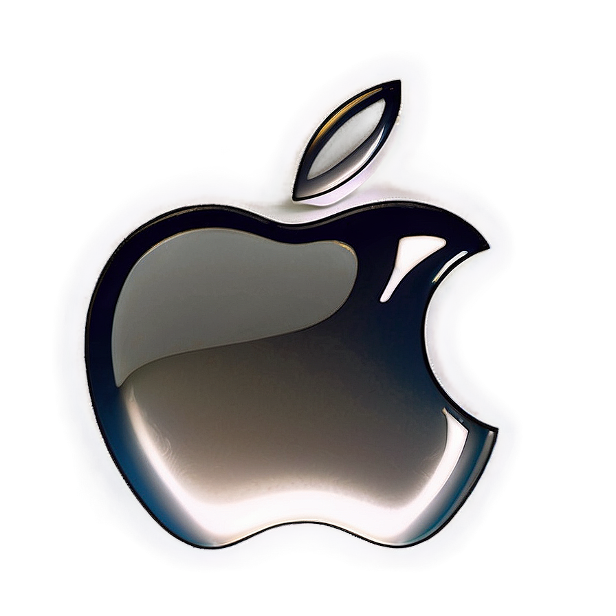 Detailed Apple Logo Rendering Png Mac64 PNG image