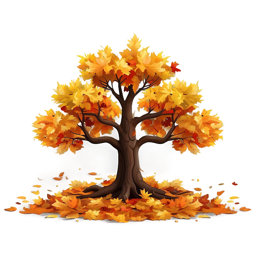 Detailed Autumn Tree Png Sgt PNG image