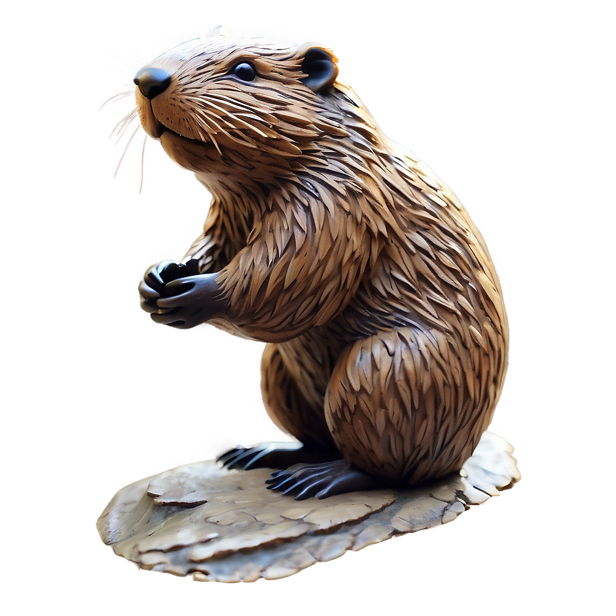 Detailed Beaver Outline Png 05242024 PNG image