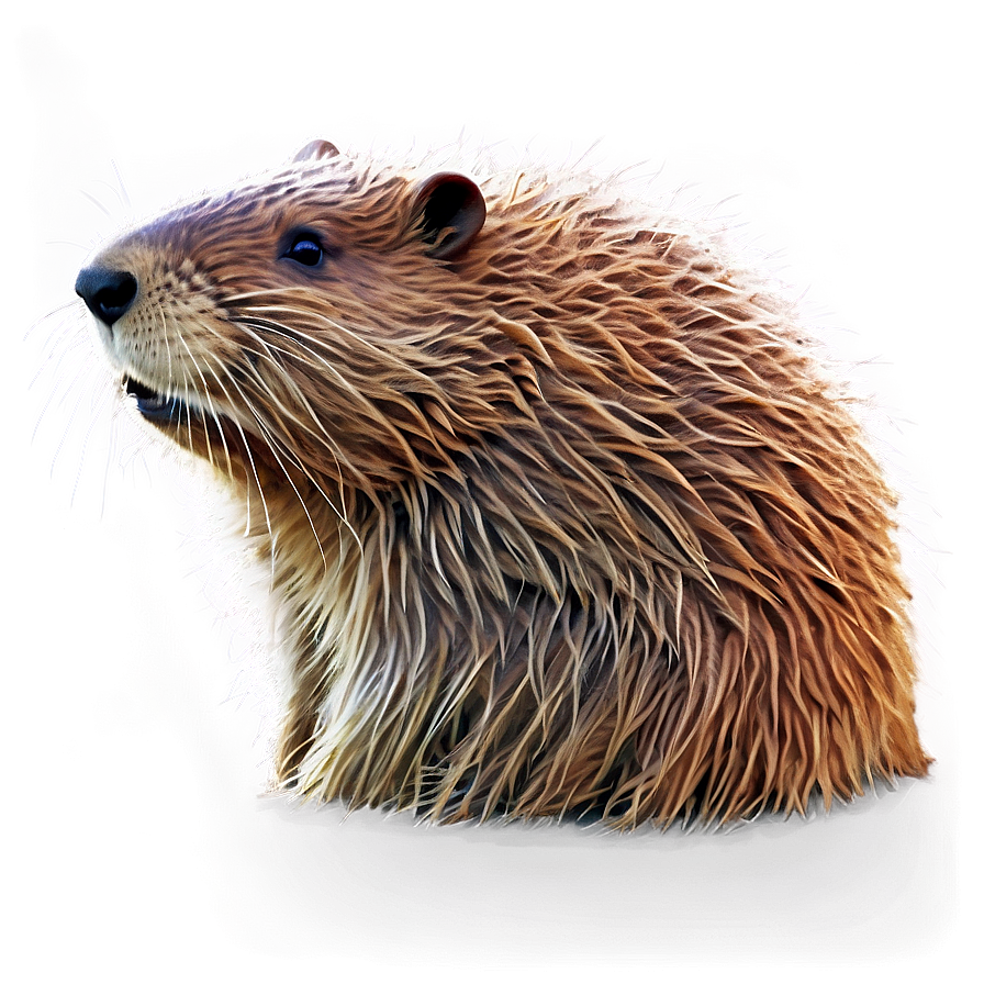 Detailed Beaver Outline Png 97 PNG image