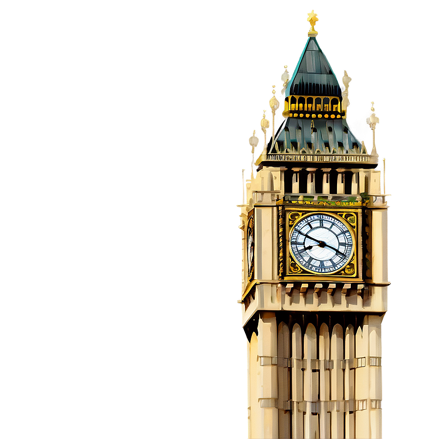 Detailed Big Ben Architecture Png 54 PNG image