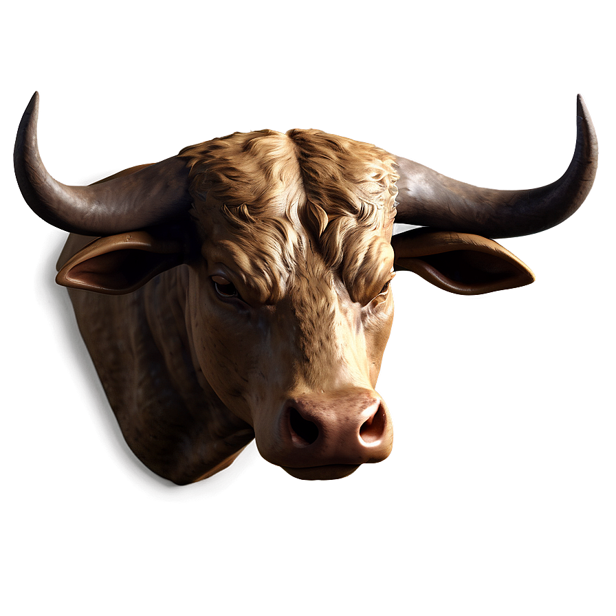 Detailed Bull Head Png 06132024 PNG image