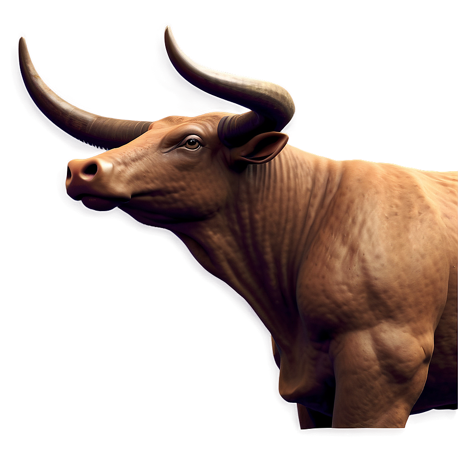 Detailed Bull Head Png Hwv54 PNG image