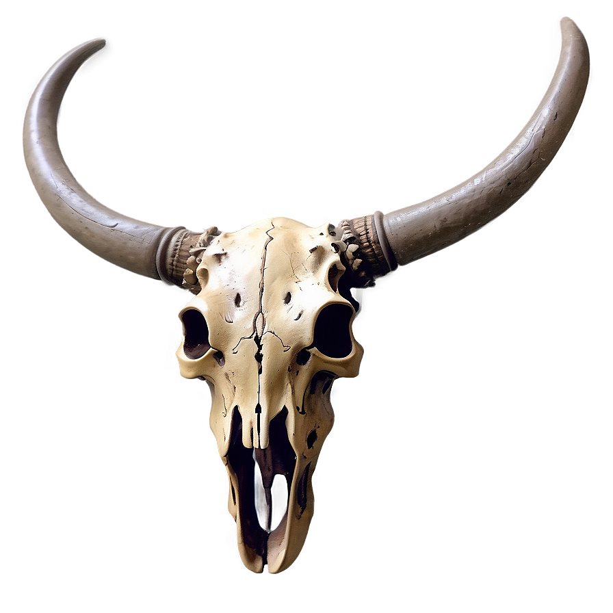 Detailed Bull Skull Sketch Png Tpo34 PNG image