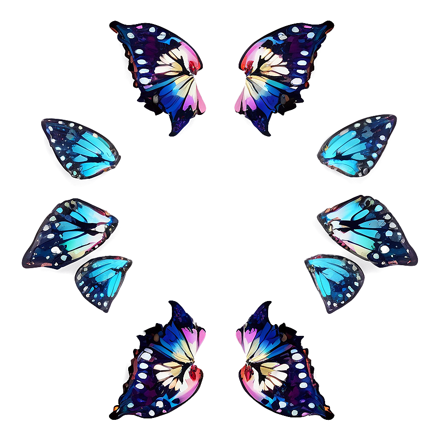 Detailed Butterfly Outline Png Ecb PNG image