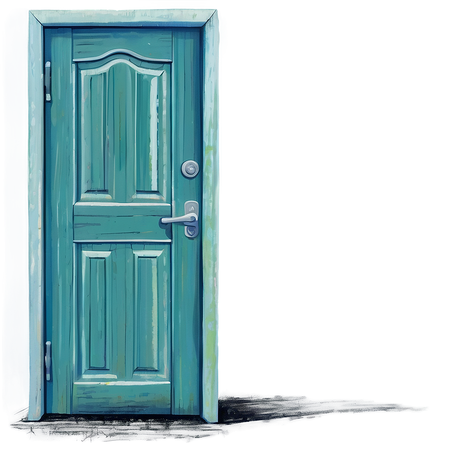 Detailed Closed Door Drawing Png 46 PNG image