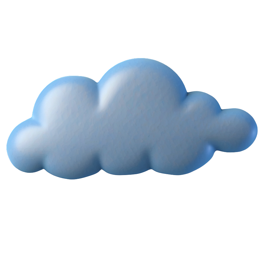 Detailed Cloud Emoji Png 31 PNG image