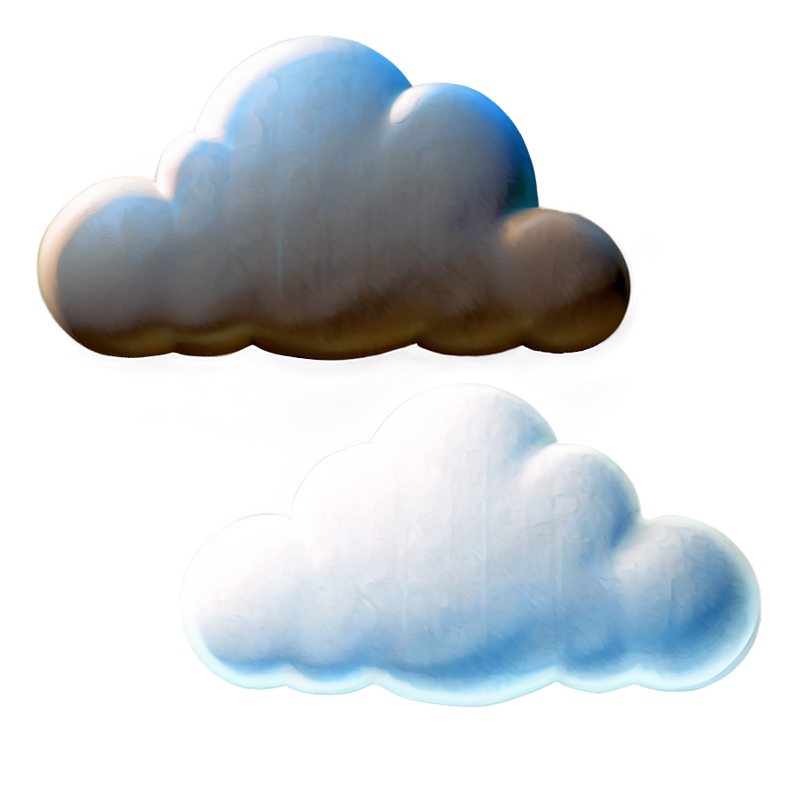 Detailed Cloud Emoji Png Ggr14 PNG image