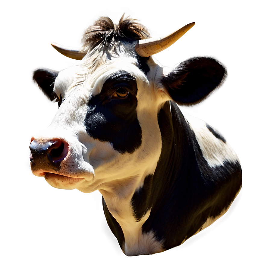 Detailed Cow Head Artwork Png 06212024 PNG image