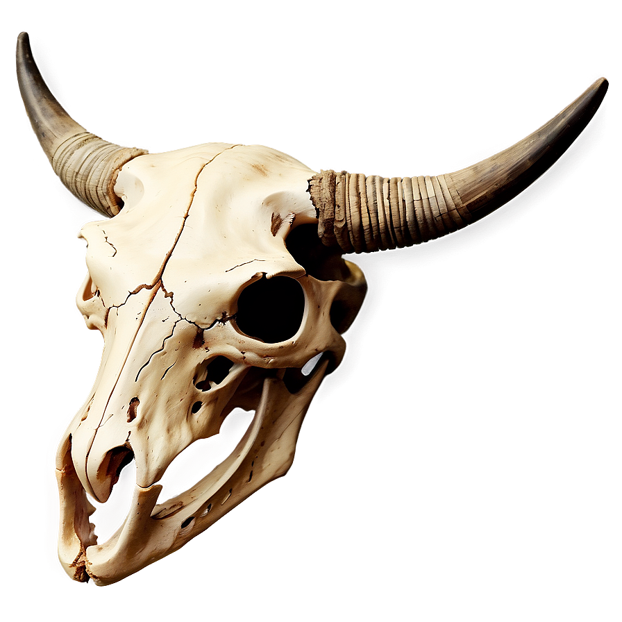 Detailed Cow Skull Sketch Png 22 PNG image