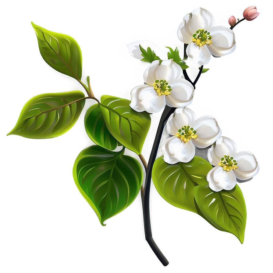 Detailed Dogwood Flower Png Pxr58 PNG image