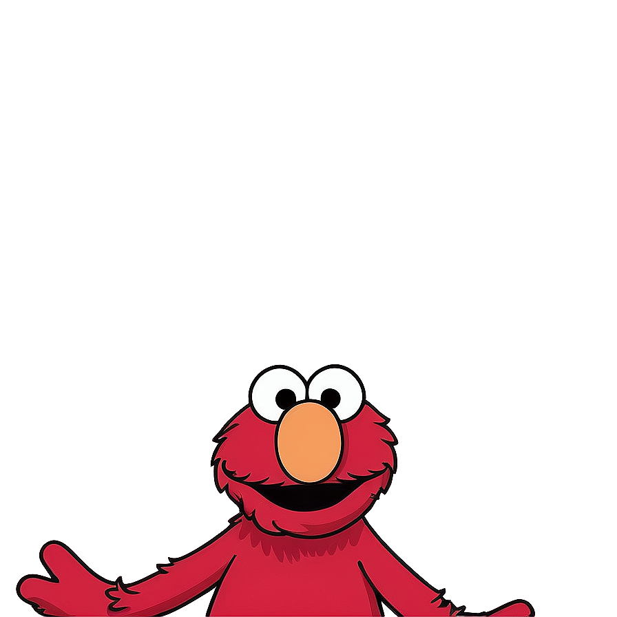 Detailed Elmo Face Artwork Png Nks PNG image