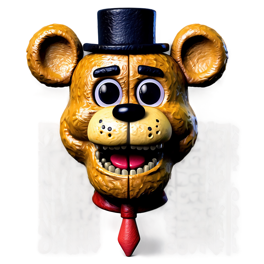 Detailed Freddy Fazbear Graphic Png Ini PNG image