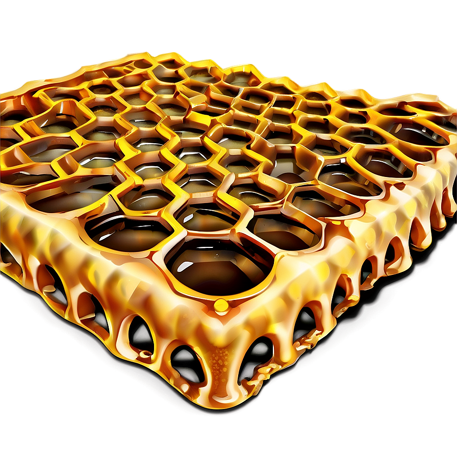 Detailed Honeycomb Illustration Png 79 PNG image