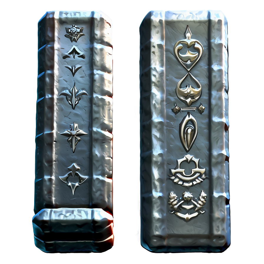 Detailed Iron Ingot Artwork Png 06272024 PNG image