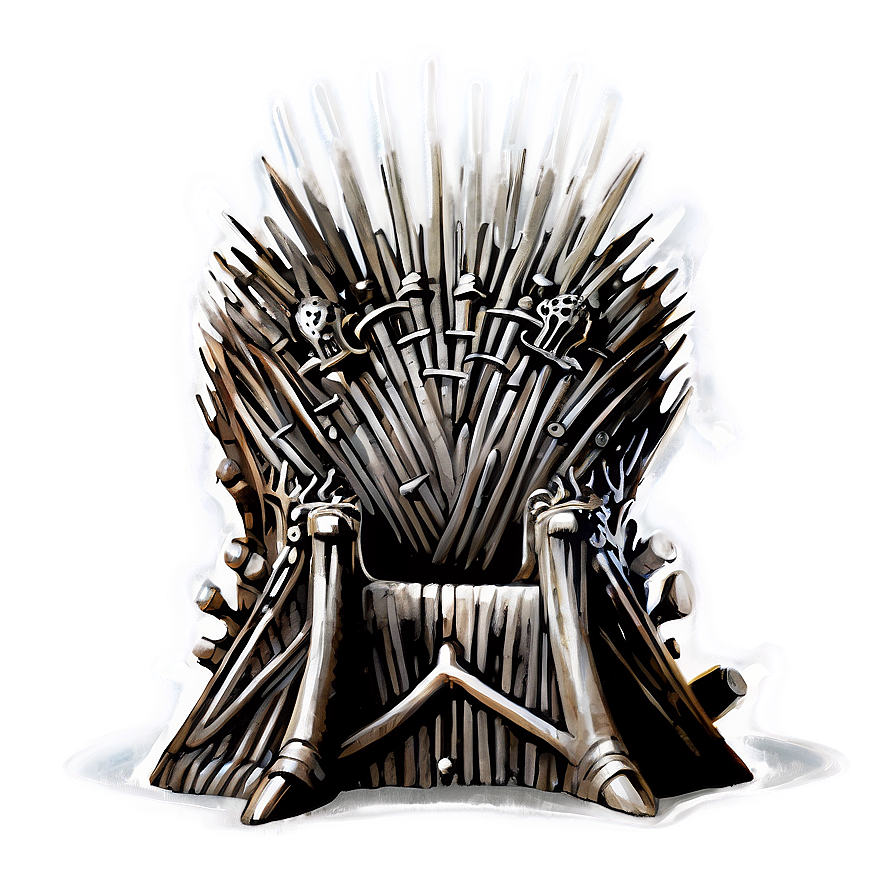 Detailed Iron Throne Artwork Png Smu84 PNG image