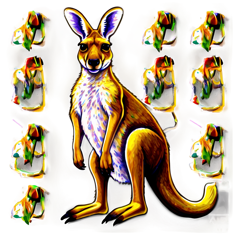 Detailed Kangaroo Png Fak PNG image