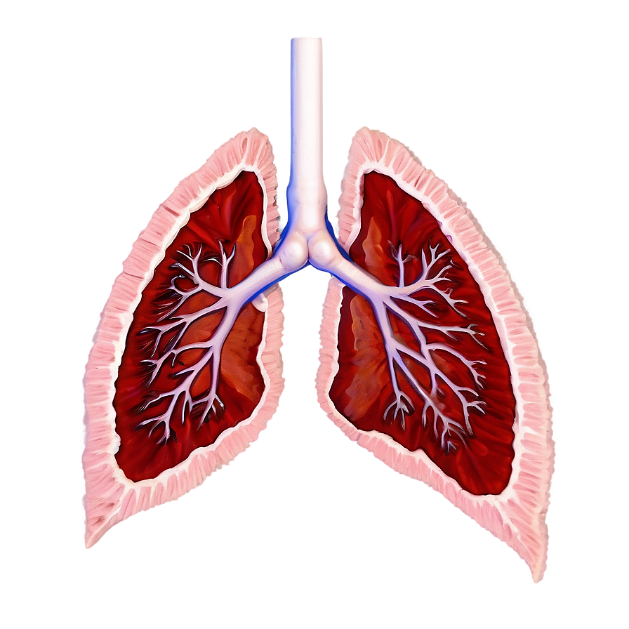 Detailed Lung Cross Section Png Dex PNG image