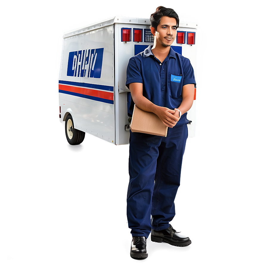 Detailed Mail Carrier Truck Png Cuh PNG image