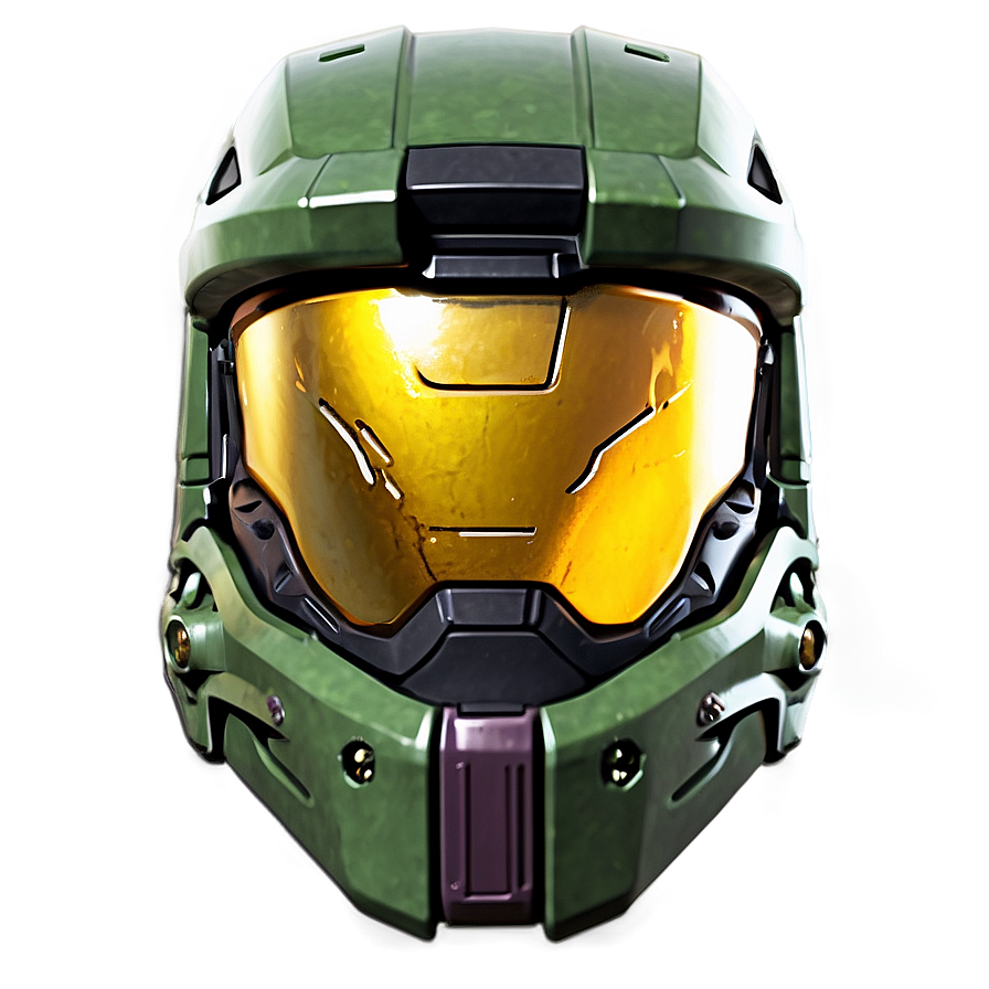 Detailed Master Chief Helmet Png 06132024 PNG image