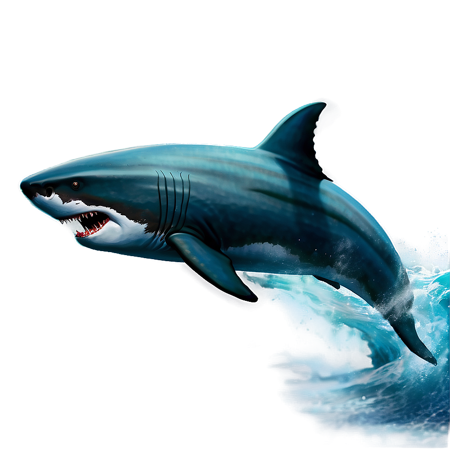 Detailed Megalodon Artwork Png Tfu PNG image