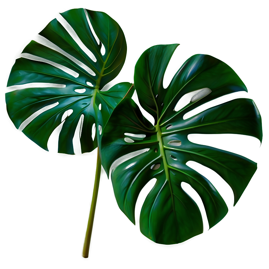 Detailed Monstera Leaf Png 46 PNG image