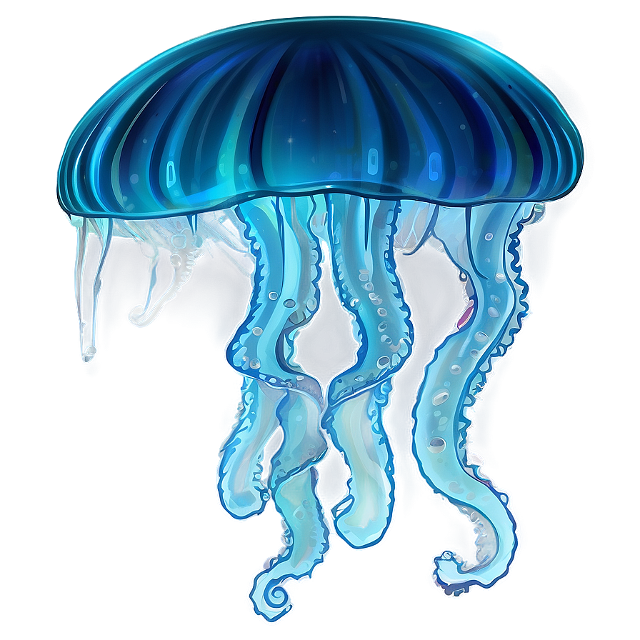 Detailed Moon Jelly Graphic Png 06292024 PNG image