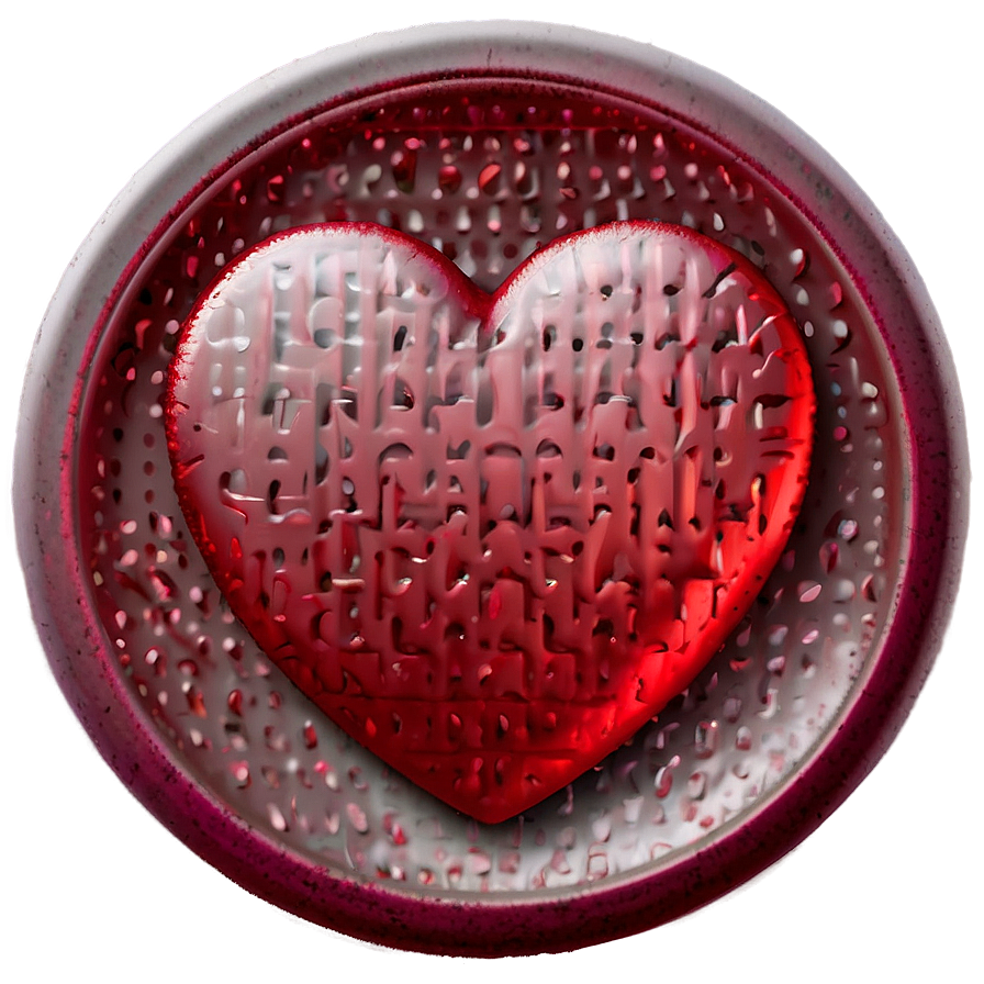 Detailed Red Heart Emoji Png Ldf PNG image