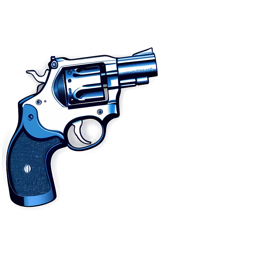 Detailed Revolver Sketch Png 74 PNG image