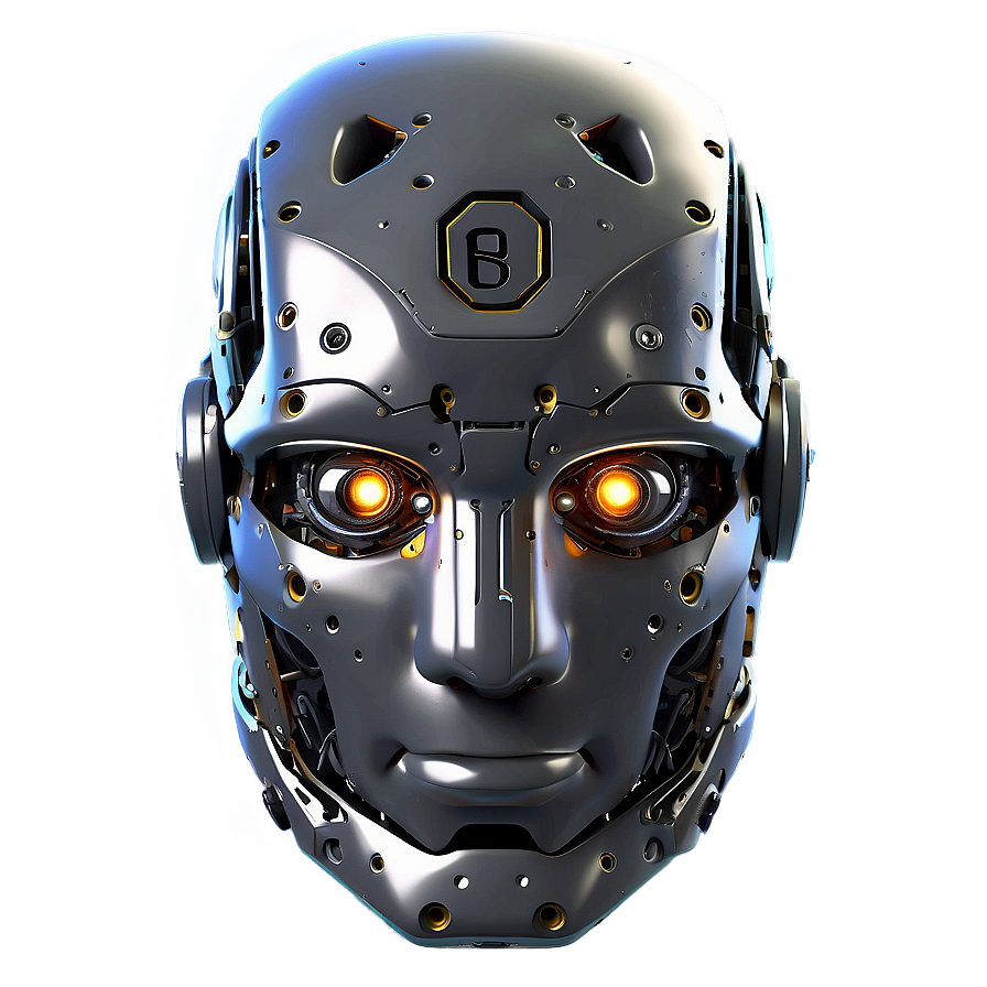 Detailed Robot Head Png 06212024 PNG image