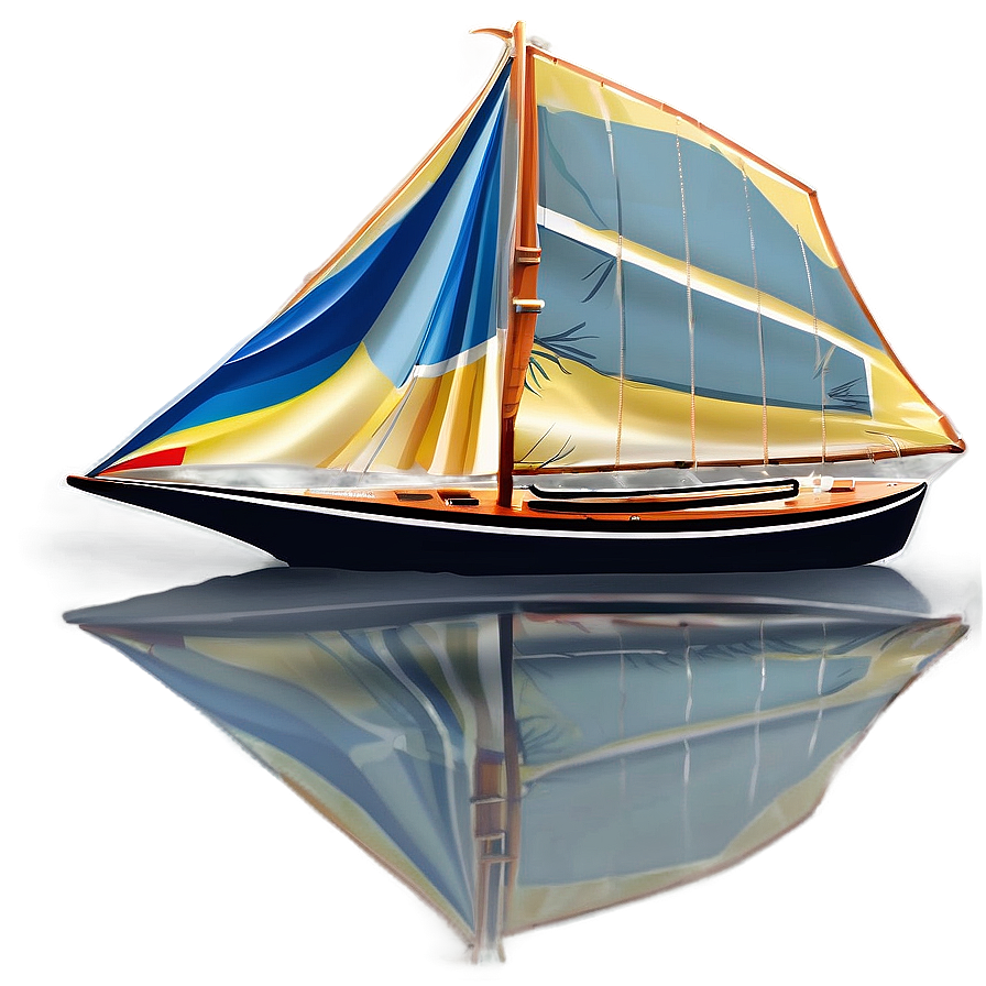 Detailed Sailboat Illustration Png 54 PNG image
