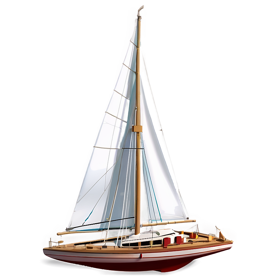 Detailed Sailboat Rigging Png Usu28 PNG image