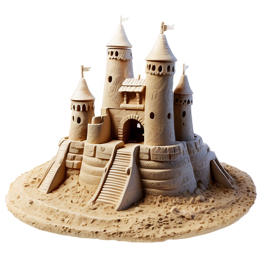 Detailed Sandcastle Png 70 PNG image