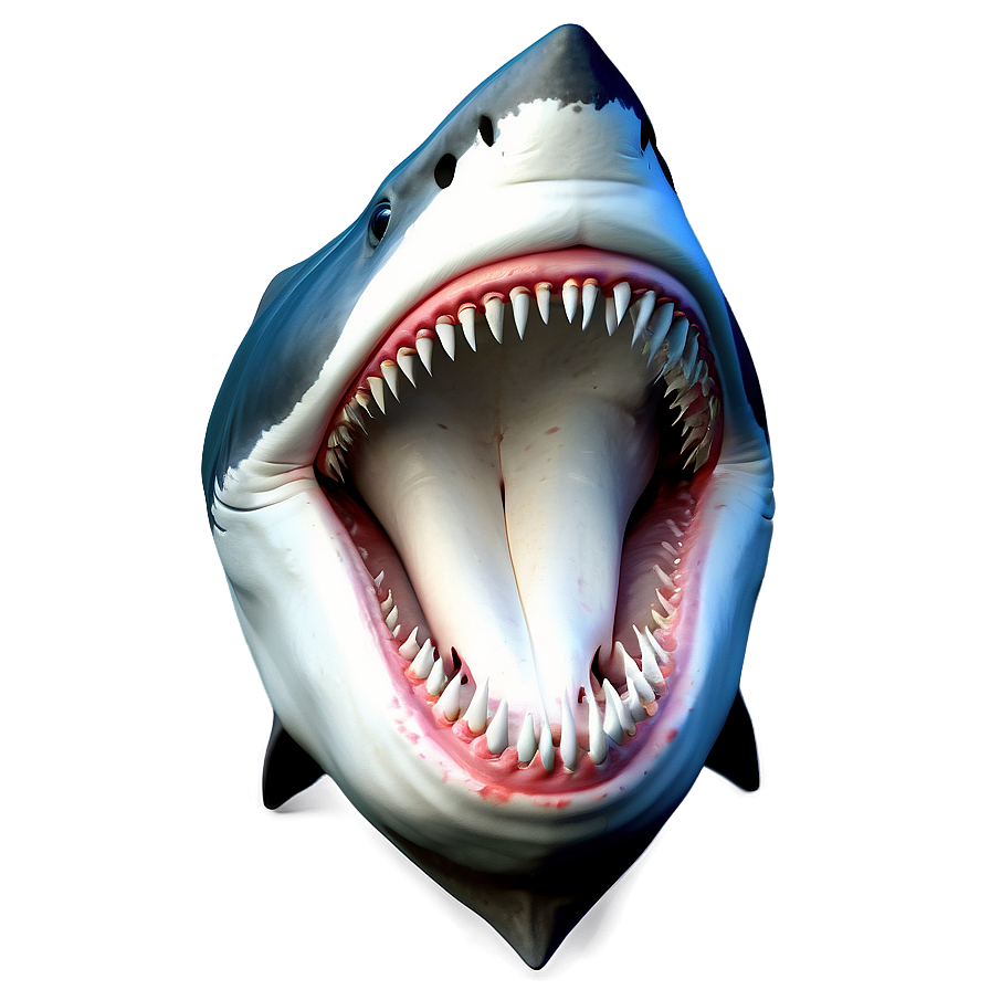 Detailed Shark Jaw Drawing Png 06292024 PNG image