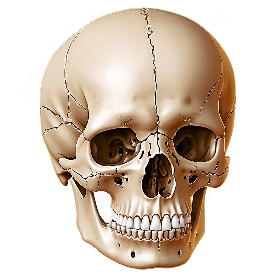 Detailed Skeletal Anatomy Illustration Png Rup PNG image