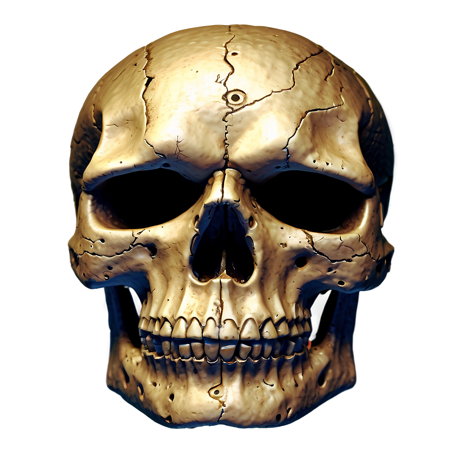 Detailed Skull Face Sketch Png 06272024 PNG image