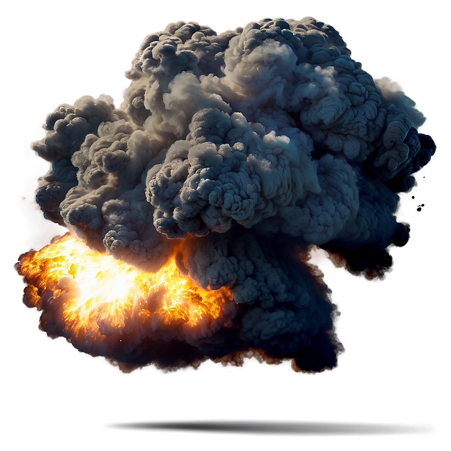 Detailed Smoke Explosion Drawing Png 95 PNG image