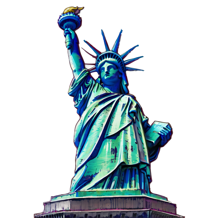 Detailed Statue Of Liberty Sketch Png Pwk53 PNG image