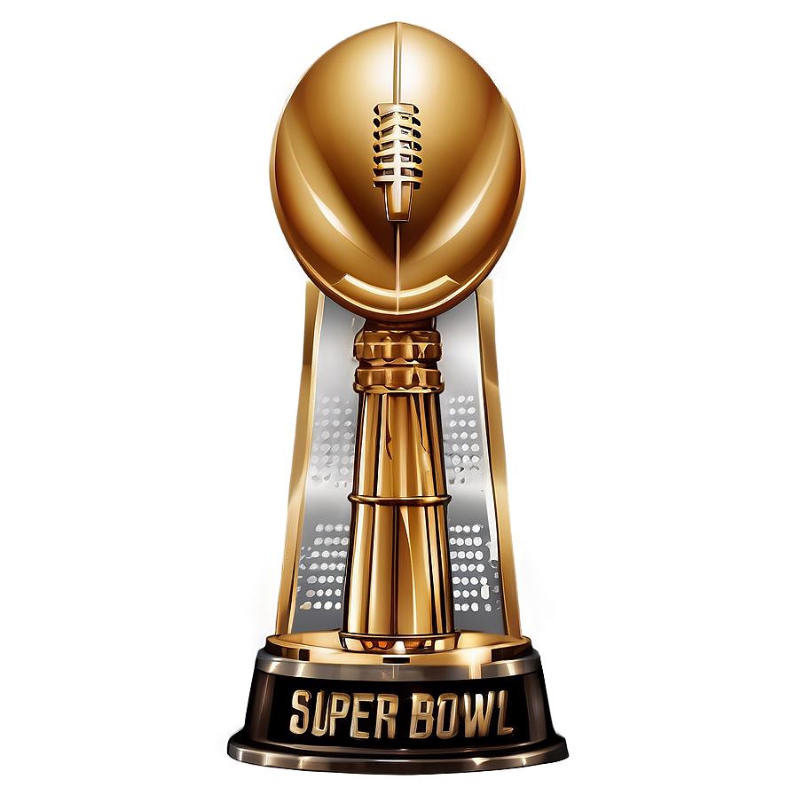 Detailed Super Bowl Trophy Png 05252024 PNG image