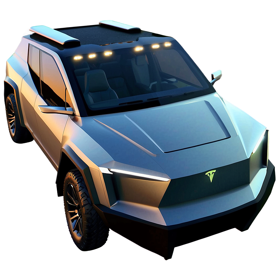 Detailed Tesla Cybertruck Illustration Png 57 PNG image