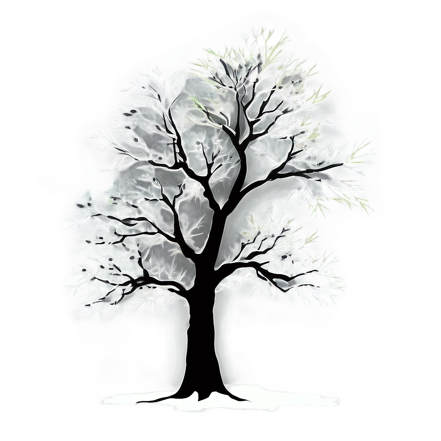 Detailed Tree Silhouette Png 05252024 PNG image