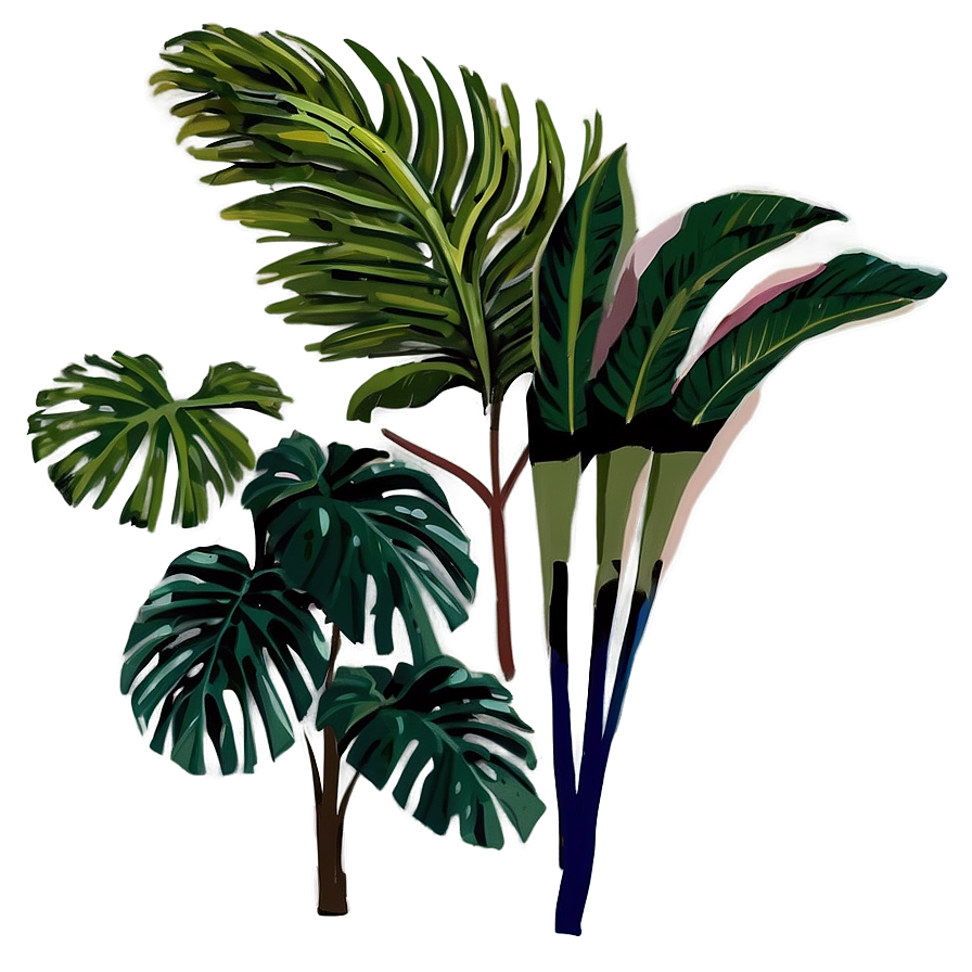 Detailed Tropical Plants Png Ppm46 PNG image