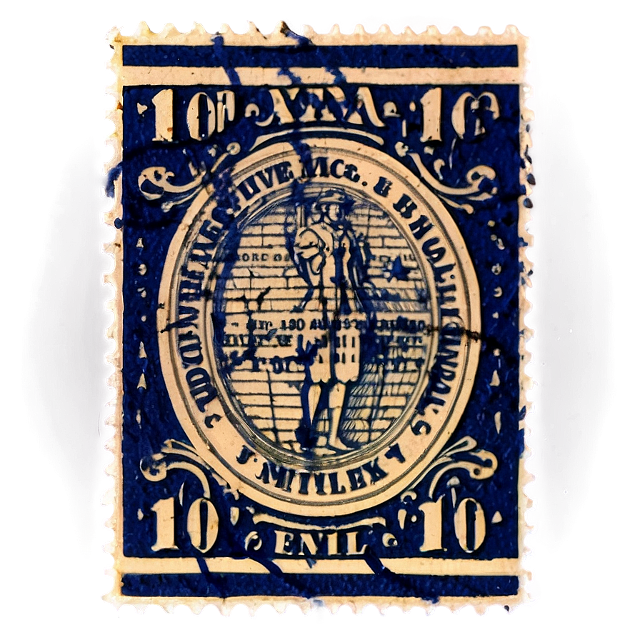 Detailed Vintage Stamp Replica Png 06282024 PNG image