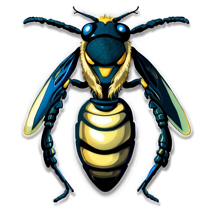 Detailed Wasp Artwork Png 05242024 PNG image