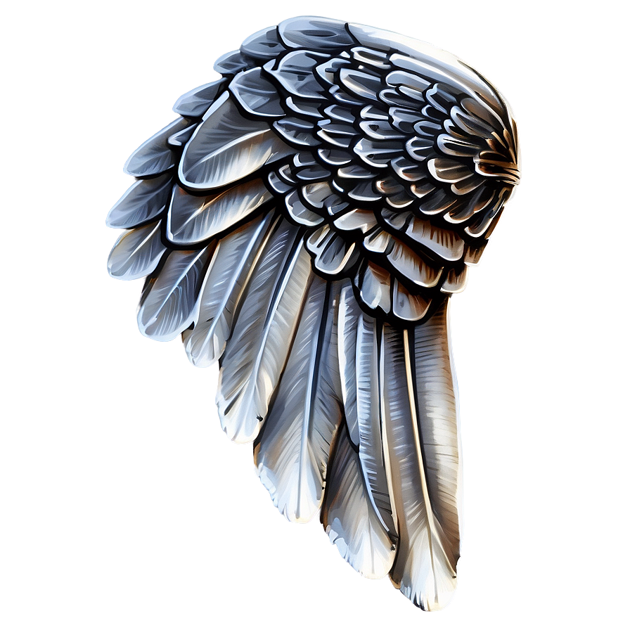 Detailed White Wings Png 06262024 PNG image