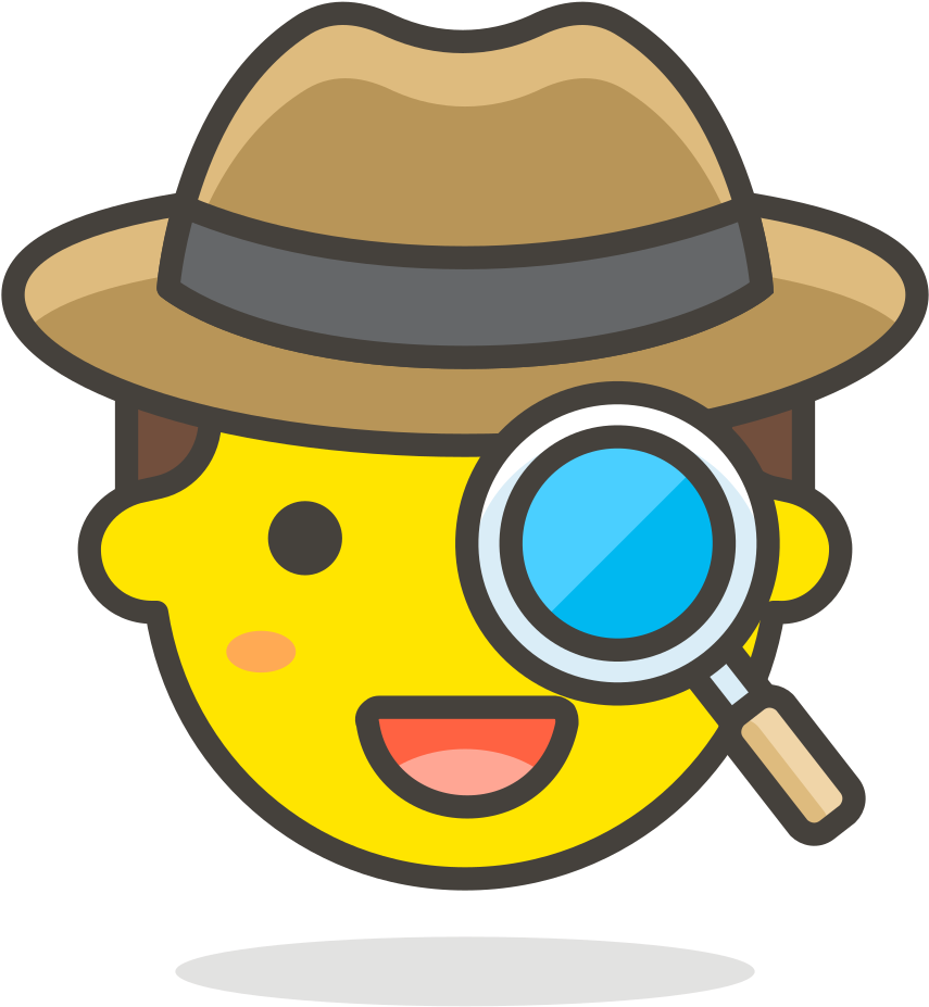 Detective Emojiwith Magnifying Glass PNG image
