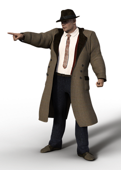 Detective_ Pointing_ Finger PNG image