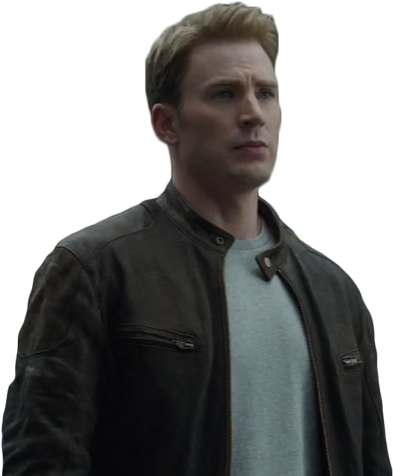 Determined Man Leather Jacket PNG image